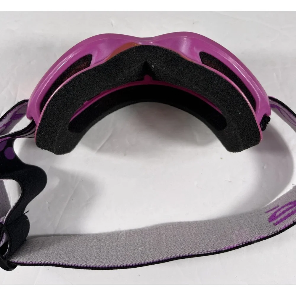 BOLLE SKI GOGGLES Pink Frames Red Clear Lenses Snowboard Black Adjustable Strap